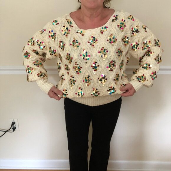 Anthropologie Lara Sequined Sweater - Picture 12 of 12